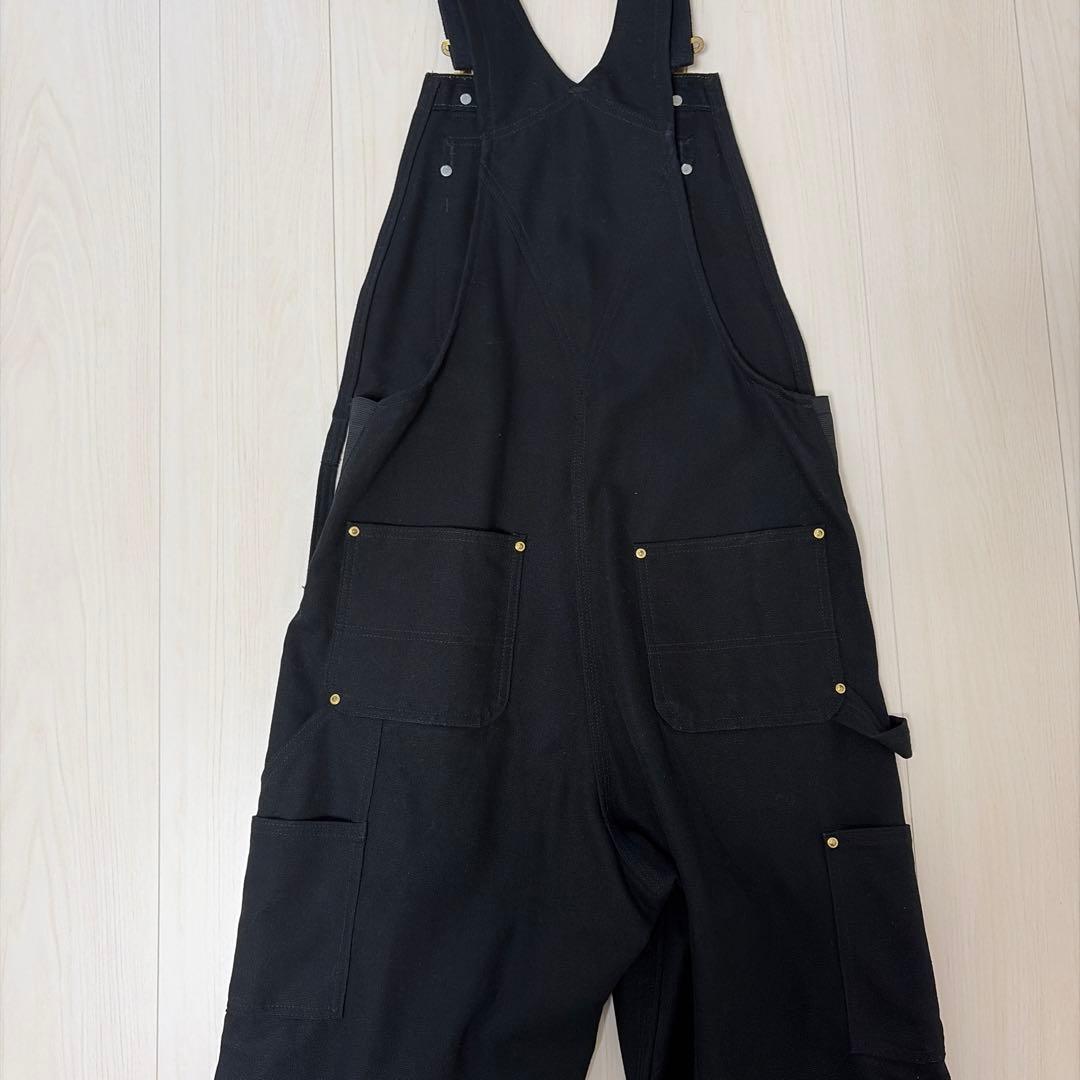 Carhartt カーハートオーバーオール　ダブルニーダック　ブラック30/32