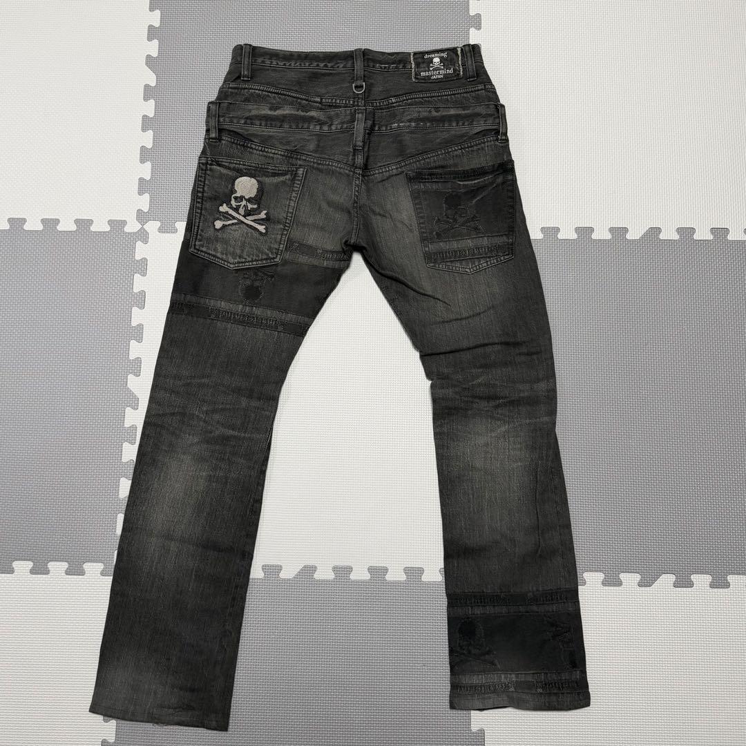 希少MastermindJAPAN マスターマインドジャパン　ブラックジーンズ
