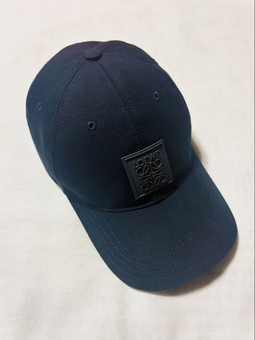 LOEWE ロエベ ロゴキャップ ネイビー サイズ59 納品書 タグ 箱付き