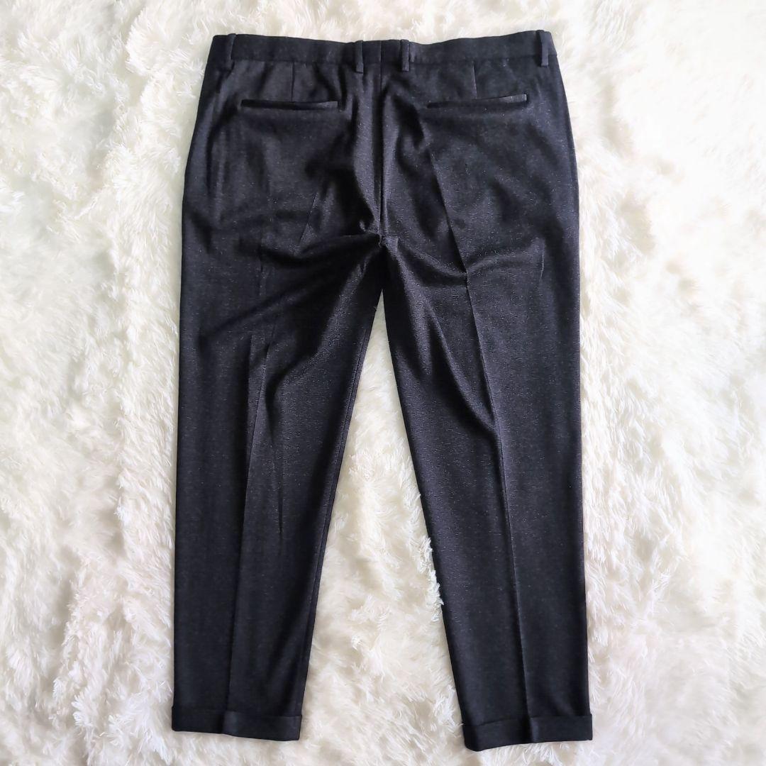 美品 ZARA ストレッチ ウォッシャブル スーツ セットアップ 52 ネイビー