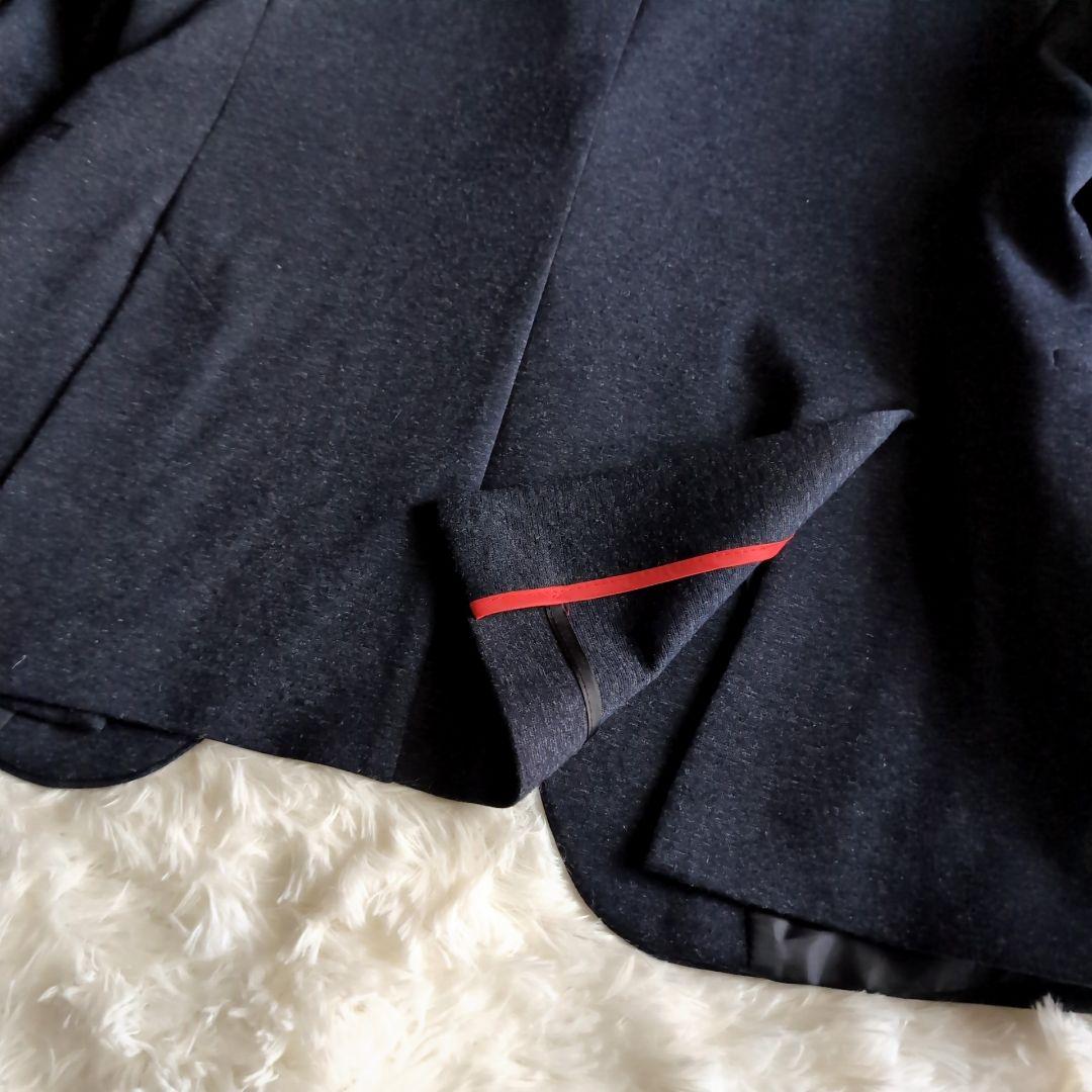 美品 ZARA ストレッチ ウォッシャブル スーツ セットアップ 52 ネイビー