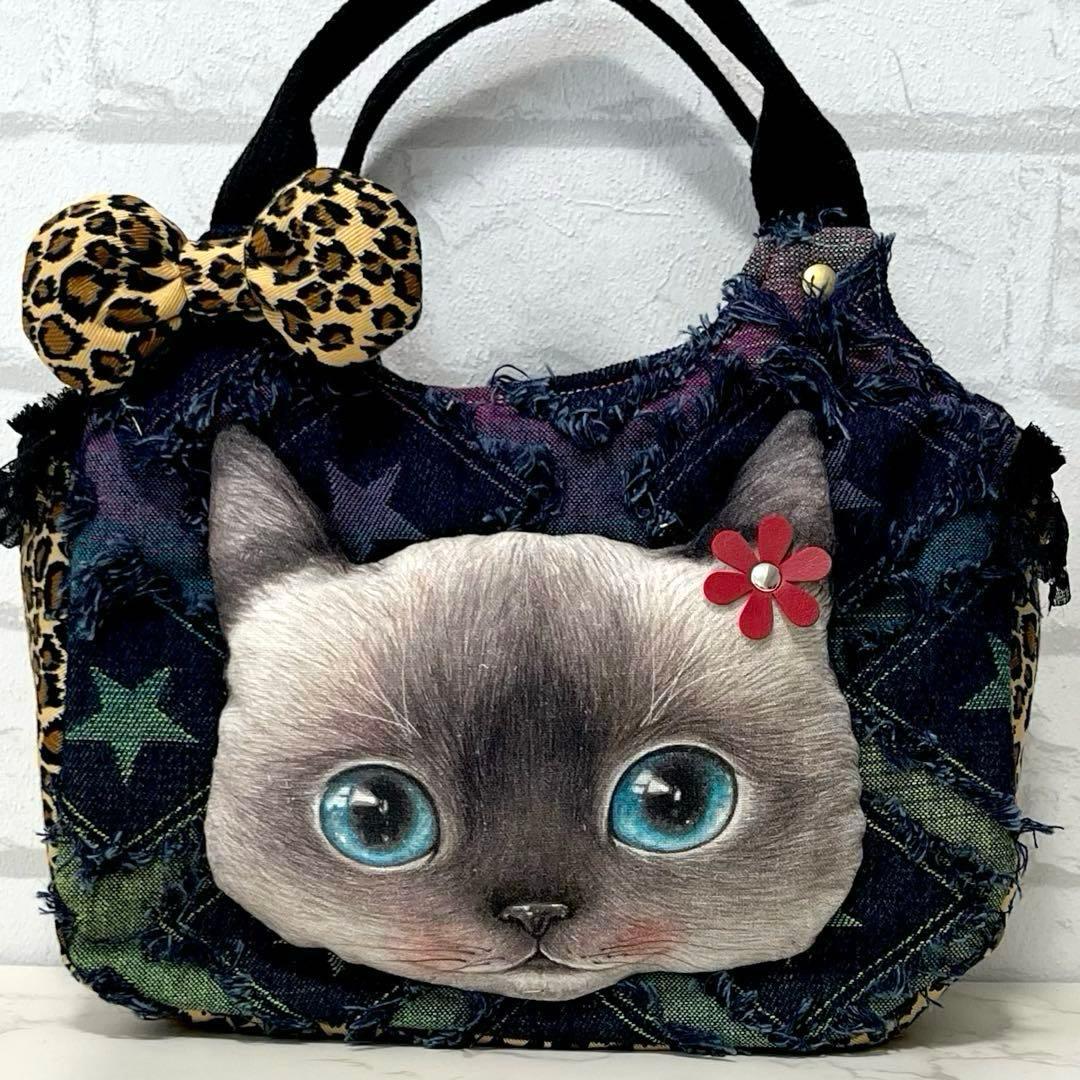 さ*ー様 コヤンイサムチョン♡クラウディちゃん♡ デニム♡ラウンドトートバッグ