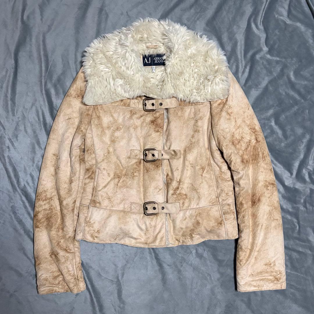 ジャケット・アウター ARMANI JEANS fur jacket