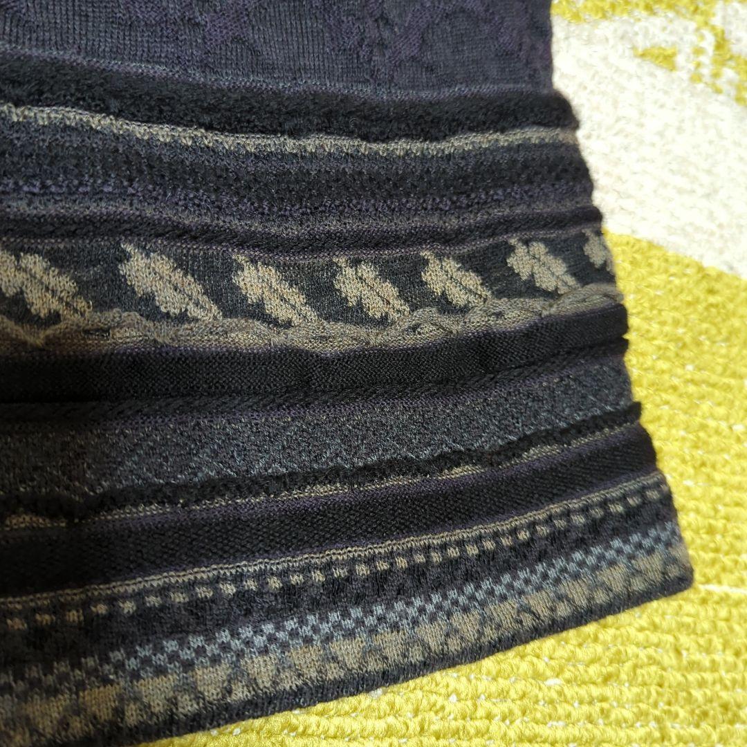 M&KYOKO　エムアンドキョウコ　ニットパンツ　ガウチョ　裏地付　佐藤繊維