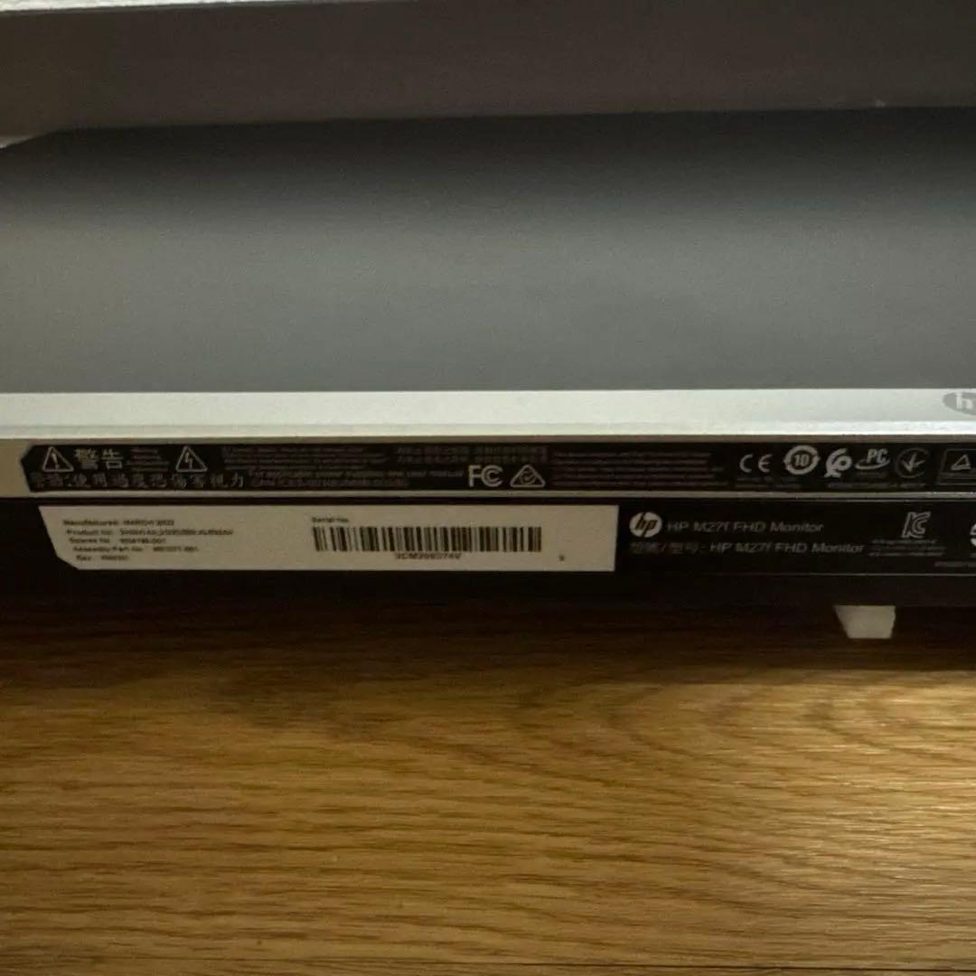 HP 27インチ　モニター　IPSパネル　フルHD 非光沢　m27f