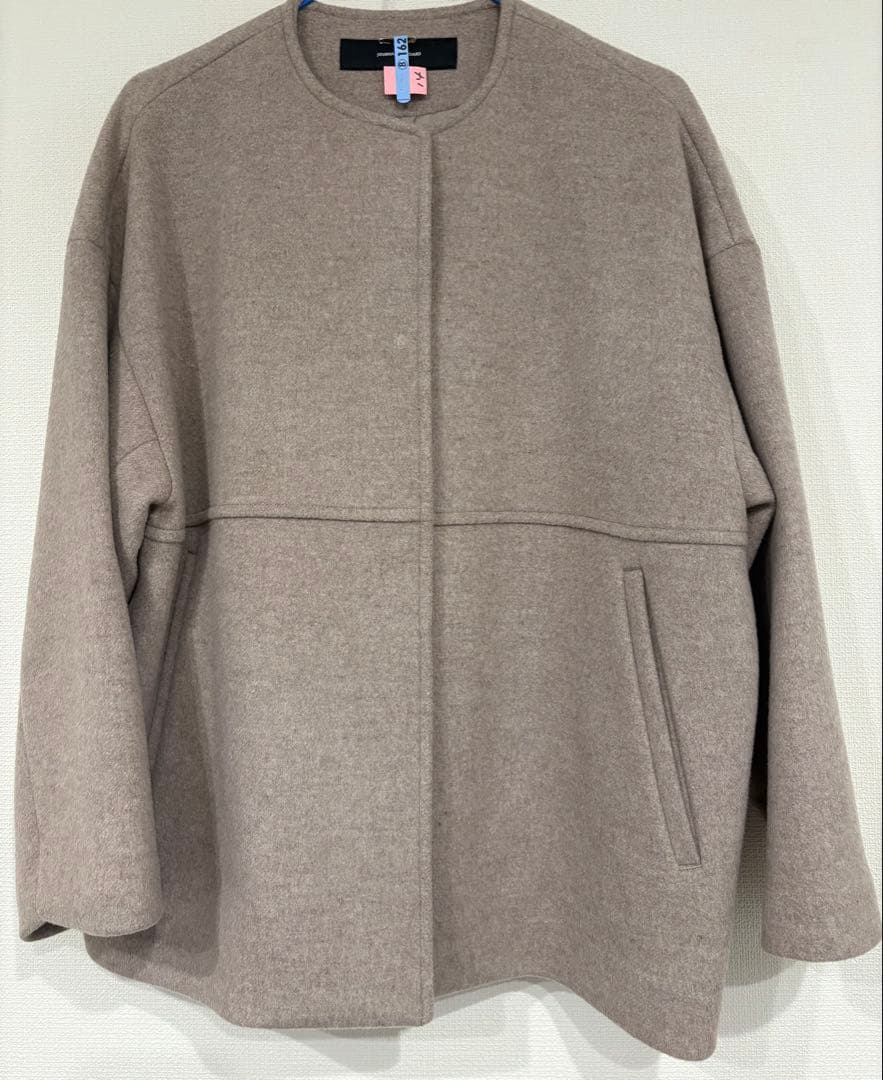 【JOURNAL STANDARD】スーパー140ビーバーノーカラーコート