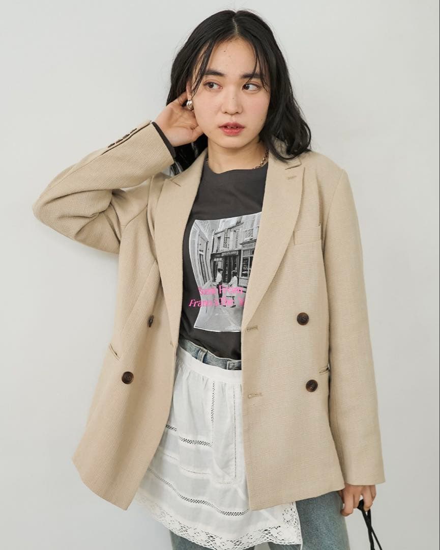 【新品未使用】 フリークスストア ダブルジャケット ワイドタックパンツ セット