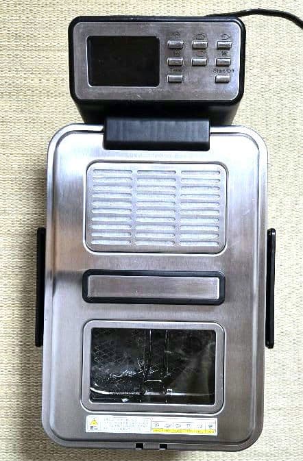 揚げ物　機械　卓上フライヤー 　ステンレススチール製 温度調節機能付き⭐注意⭐