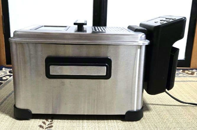 揚げ物　機械　卓上フライヤー 　ステンレススチール製 温度調節機能付き⭐注意⭐