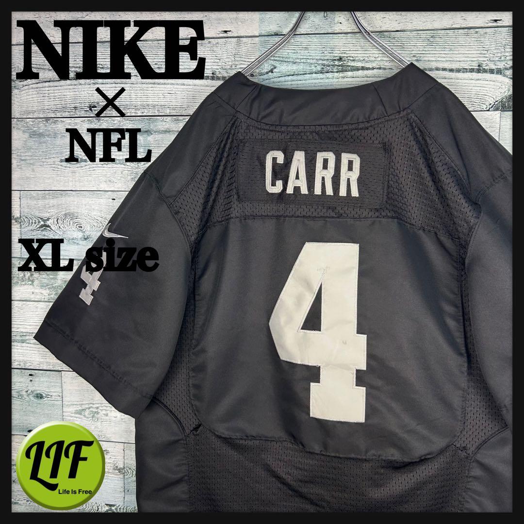 ナイキ NFL 全刺繍 レイダース アメフトゲームシャツ XL 5519