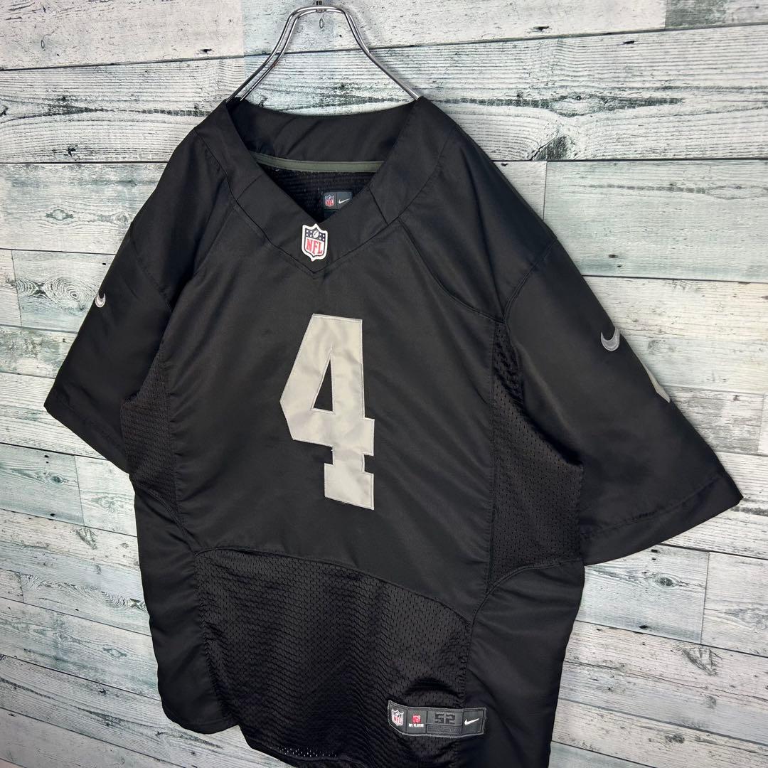 ナイキ NFL 全刺繍 レイダース アメフトゲームシャツ XL 5519