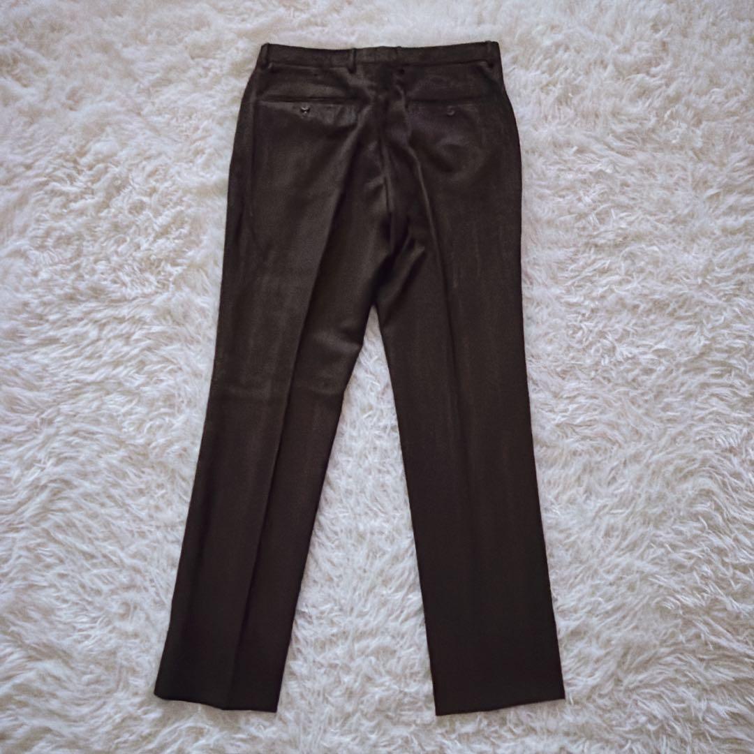 ポールスミスコレクション 裏地花柄 総柄 セットアップスーツ Lサイズ ブラウン