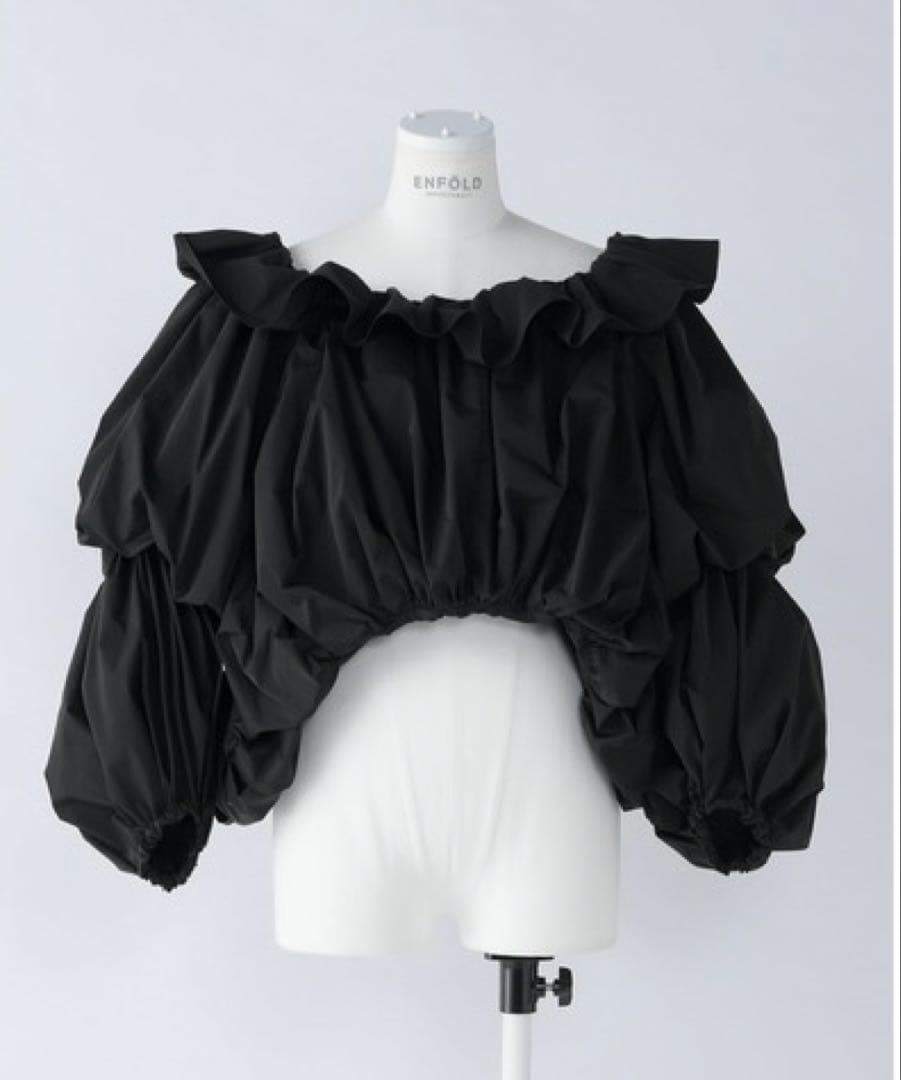 美品　ENFOLD オフショルダートップス　黒