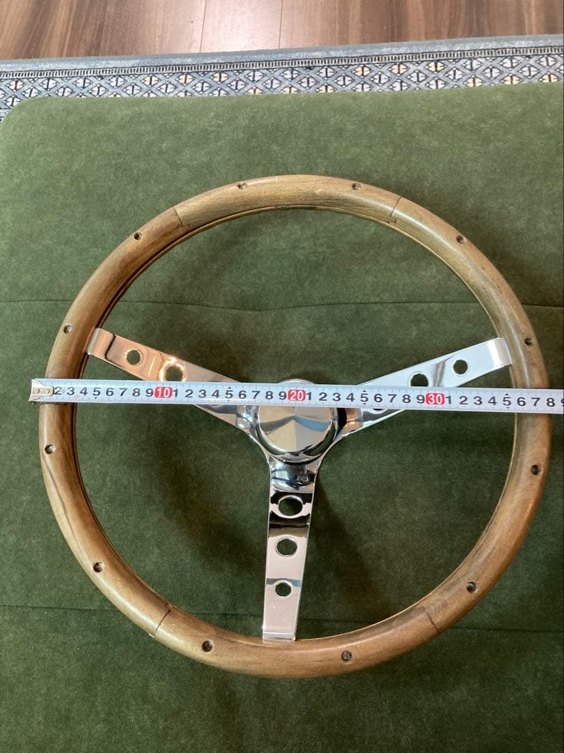 グラントウッドステアリング　フルセット　ステアリングホイール　ムーン旧車　アメ車