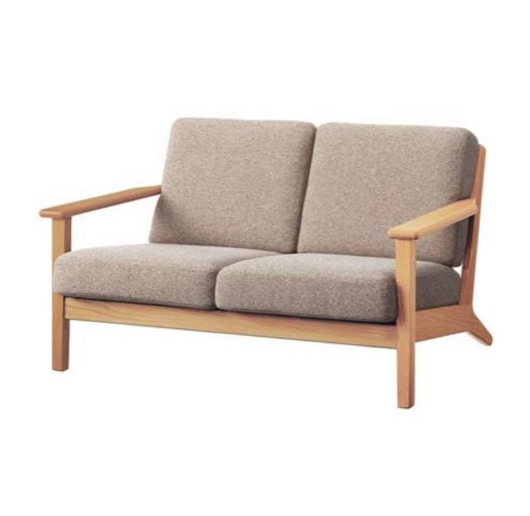 unico VISKA（ヴィスカ）　カバーリングソファー　2シーター　ナチュラル