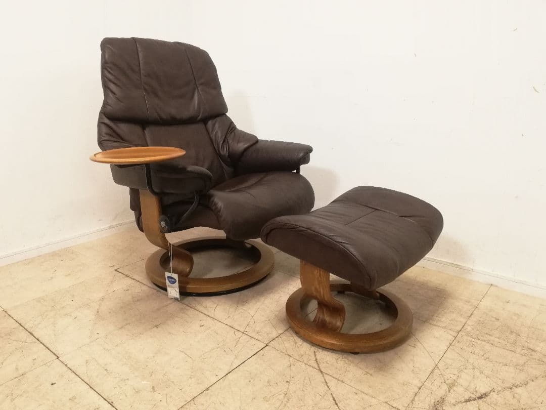 モデルルーム展示品 EKORNES ストレスレスチェア レノ（M） オットマン付