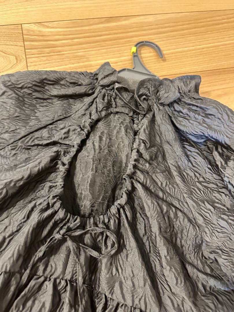 トップス AMERI BUMPY VOLUME MINI DRESS