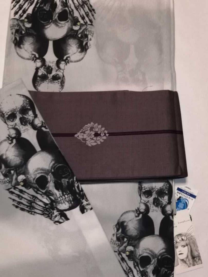 ★バニラあいす★シャルル アナスタス浴衣.スカル骸骨.グレー白