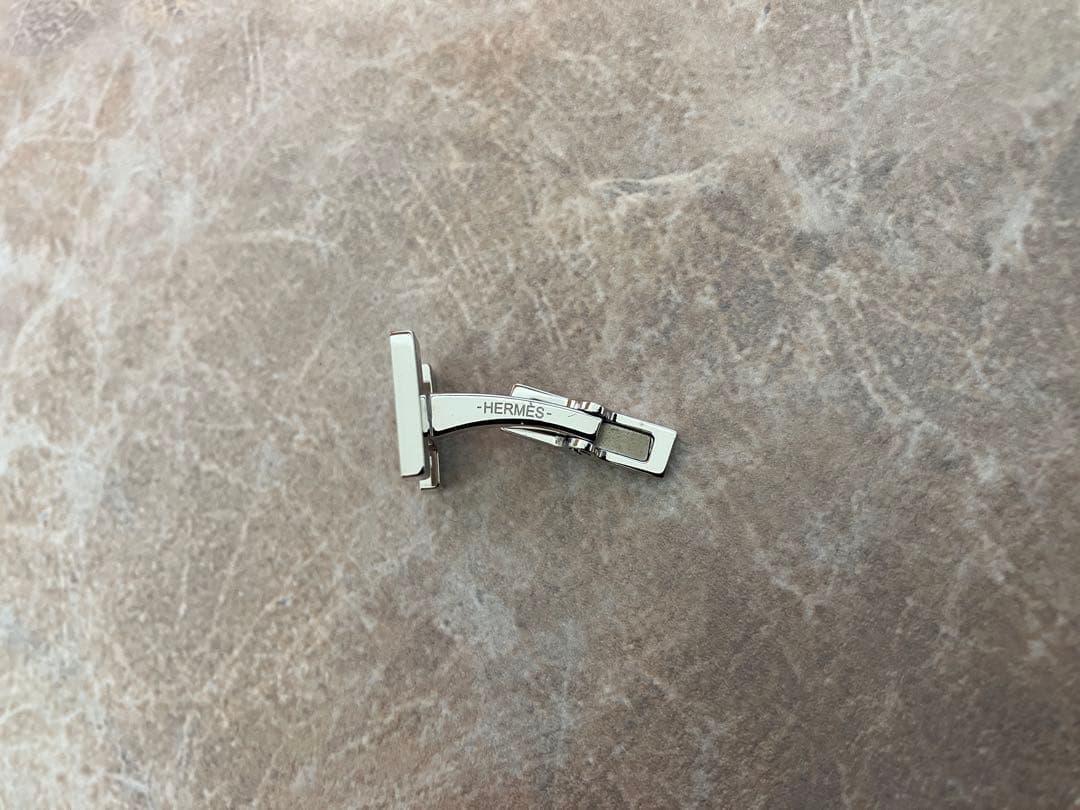 エルメス カフリンクス Hロゴ 極美品 フルセット 箱袋付