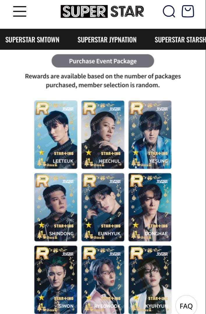 superstar smtown トレカ super junior ドンヘ