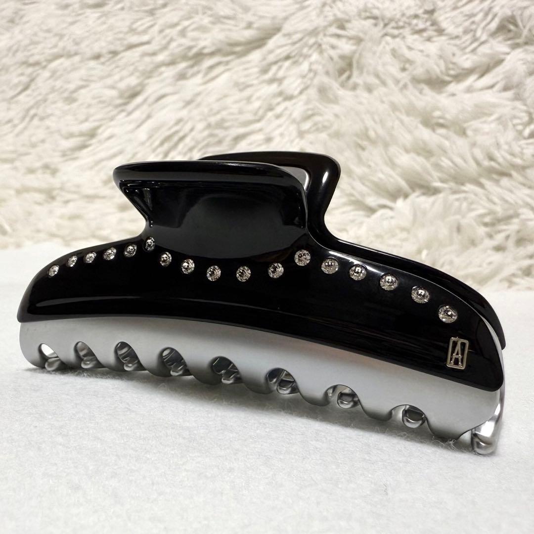 アレクサンドル ドゥ パリ スワロフスキー ヘアクリップ L ヴァンドーム 黒