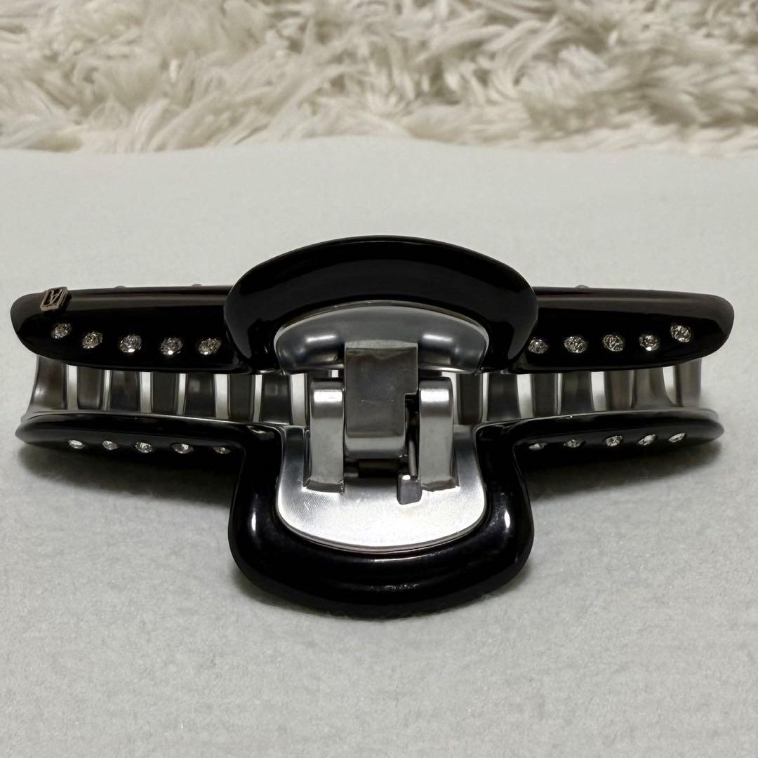 アレクサンドル ドゥ パリ スワロフスキー ヘアクリップ L ヴァンドーム 黒