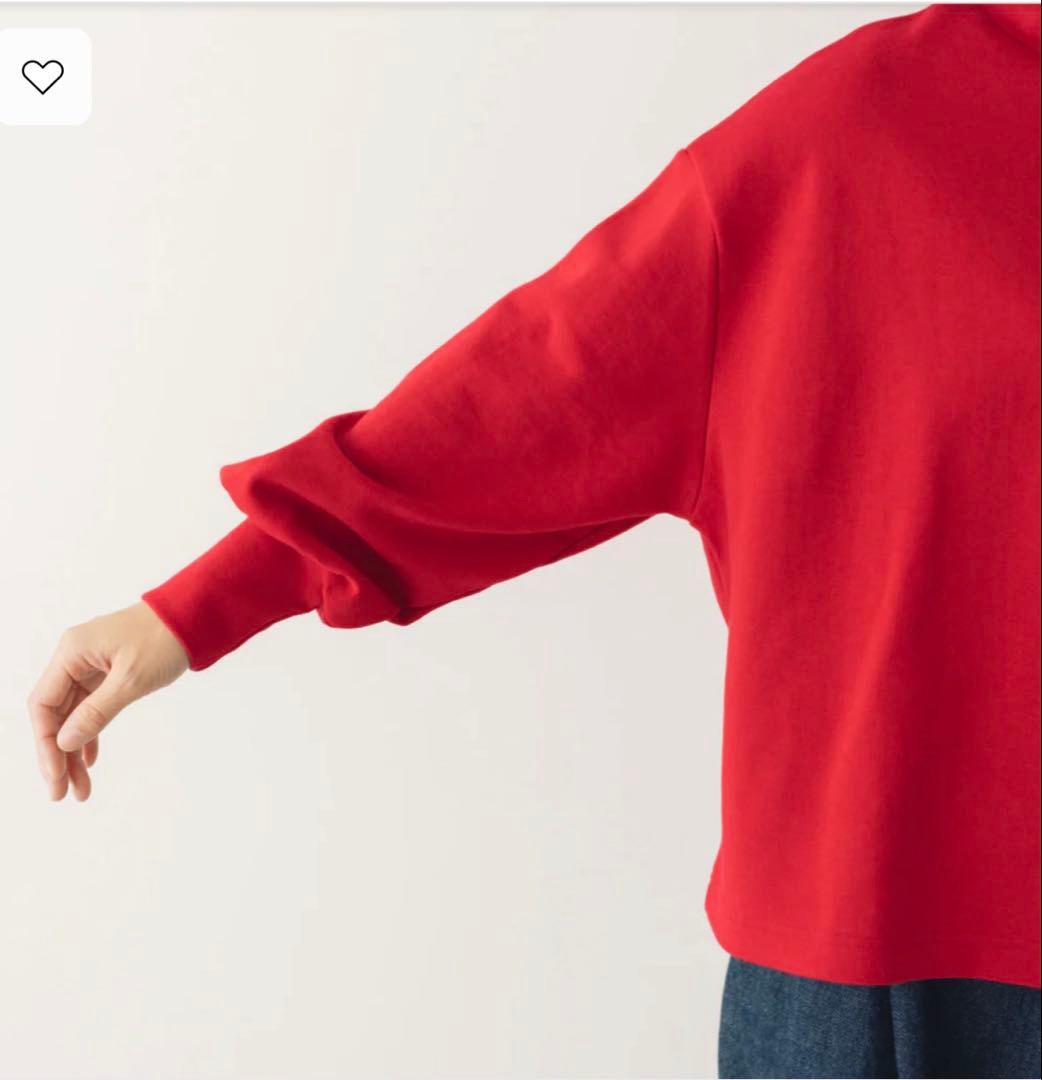 くらすこと+to 大人の定番ハイネック レッド 赤 今期