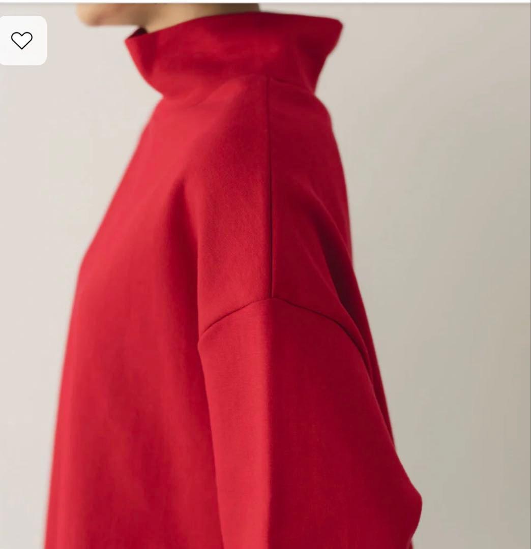 くらすこと+to 大人の定番ハイネック レッド 赤 今期