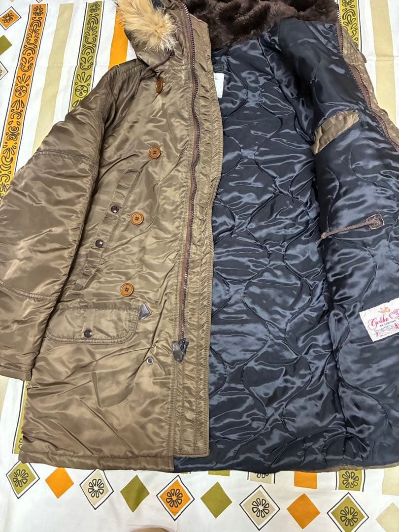 90sUSA製N-3Bゴールデンフリース・SPIEWAXモッズコート