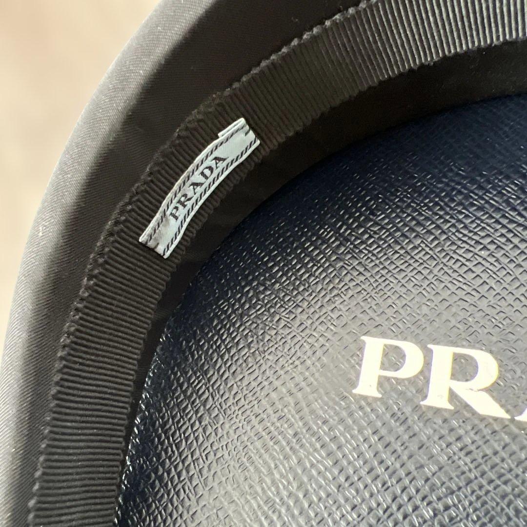 PRADA ブラックサテン ヘアバンド