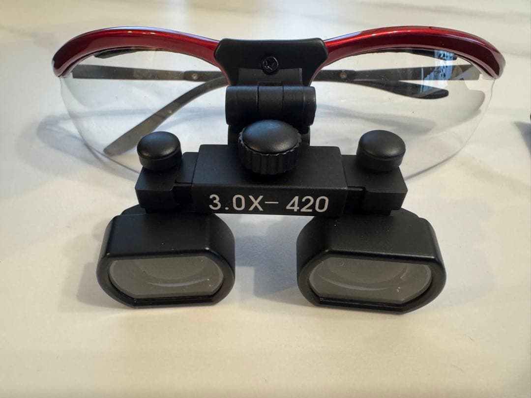 【美品】ガレリアンルーペ　歯科用ルーペ　3.0倍 420mm ケース付き