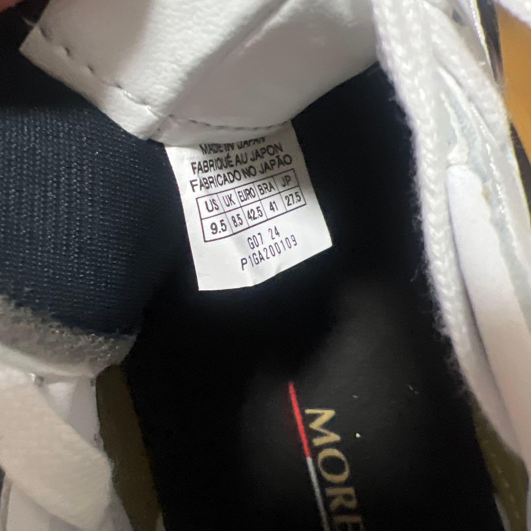 Mizuno Morelia スパイク 日本製 ホワイト/ブラック/レッド