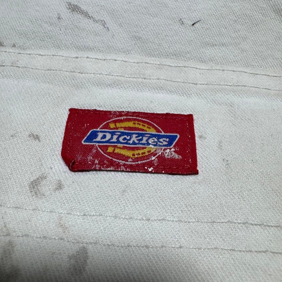 00s Dickies ホワイトペインターパンツ w36 ペンキ オイル アート