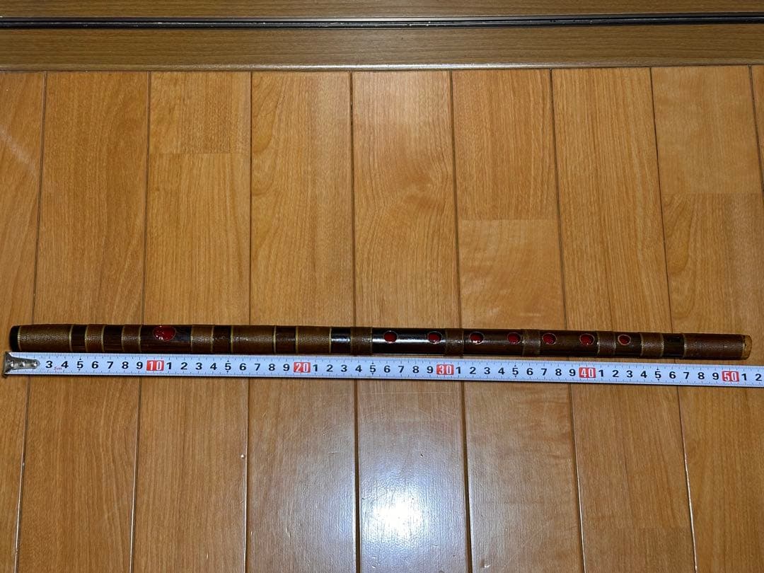 【特価】篠笛 眞風 古典調 5本調子 半総巻き 燻竹