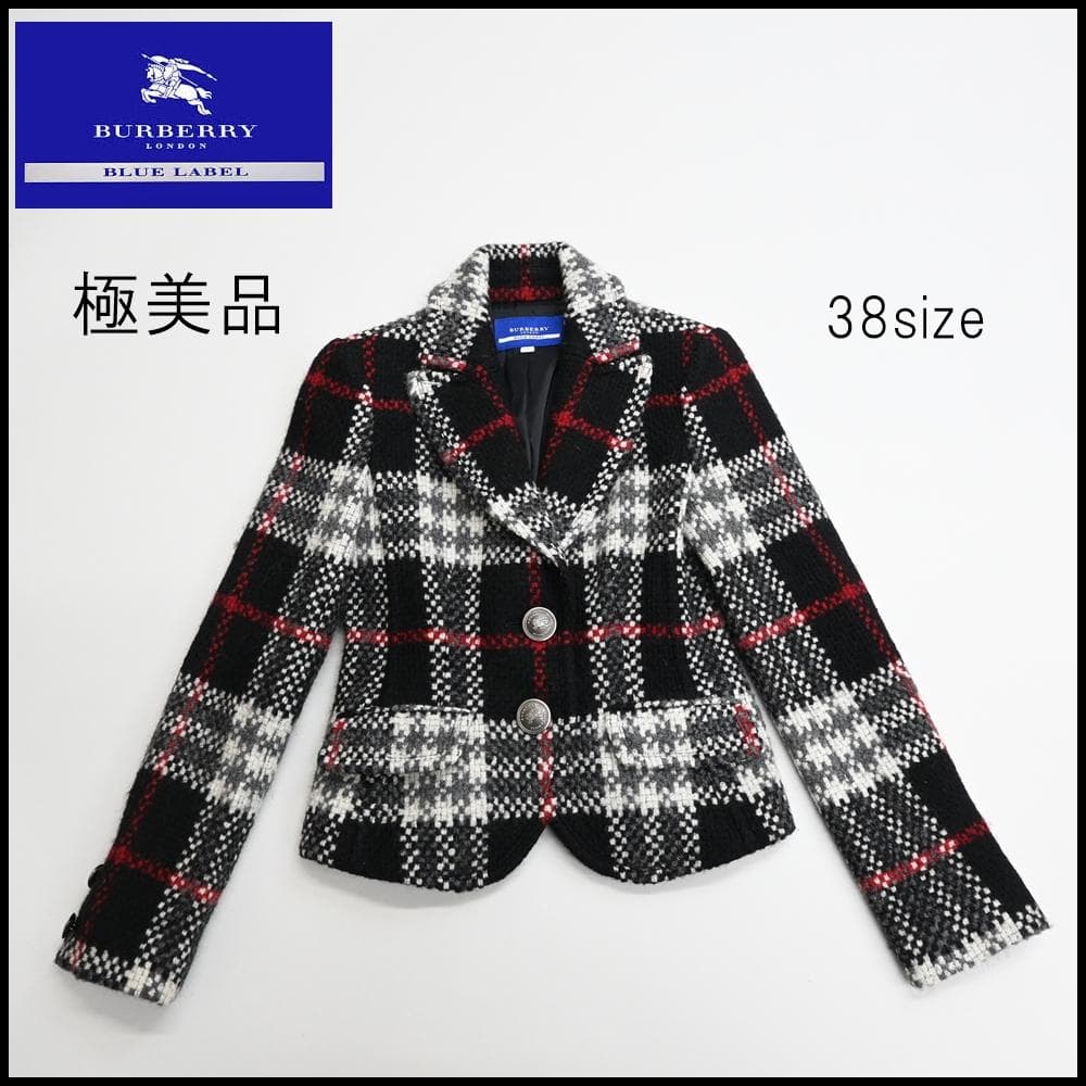 48057★バーバリーブルーレーベル ジャケット ノバチェック　ノヴァチェック