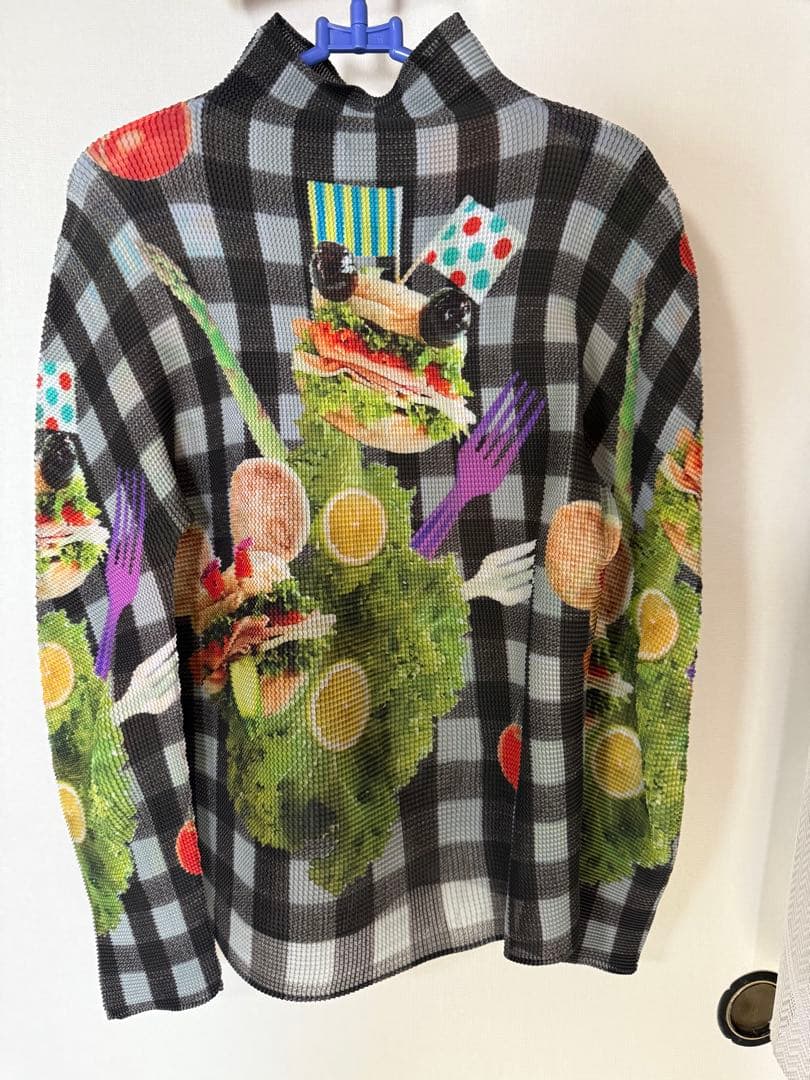 ぎ*︎様 イッセイミヤケ me プリーツ 長袖カットソー 総柄 正規品