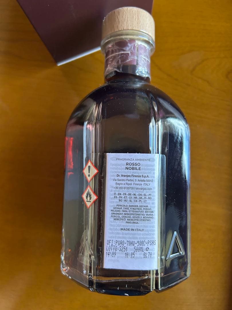【新品】DR.VRANJES 500ml ROSSO NOBILE