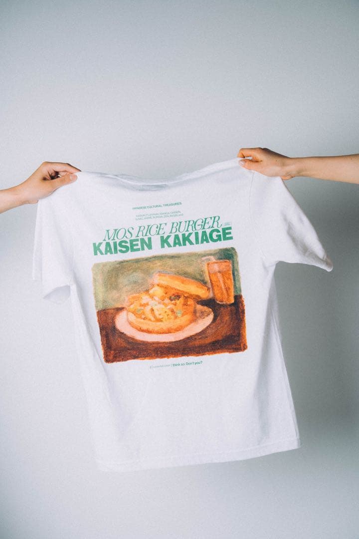 味な副音声 モスバーガー ライスバーガーは文化遺産Tシャツ Lサイズ