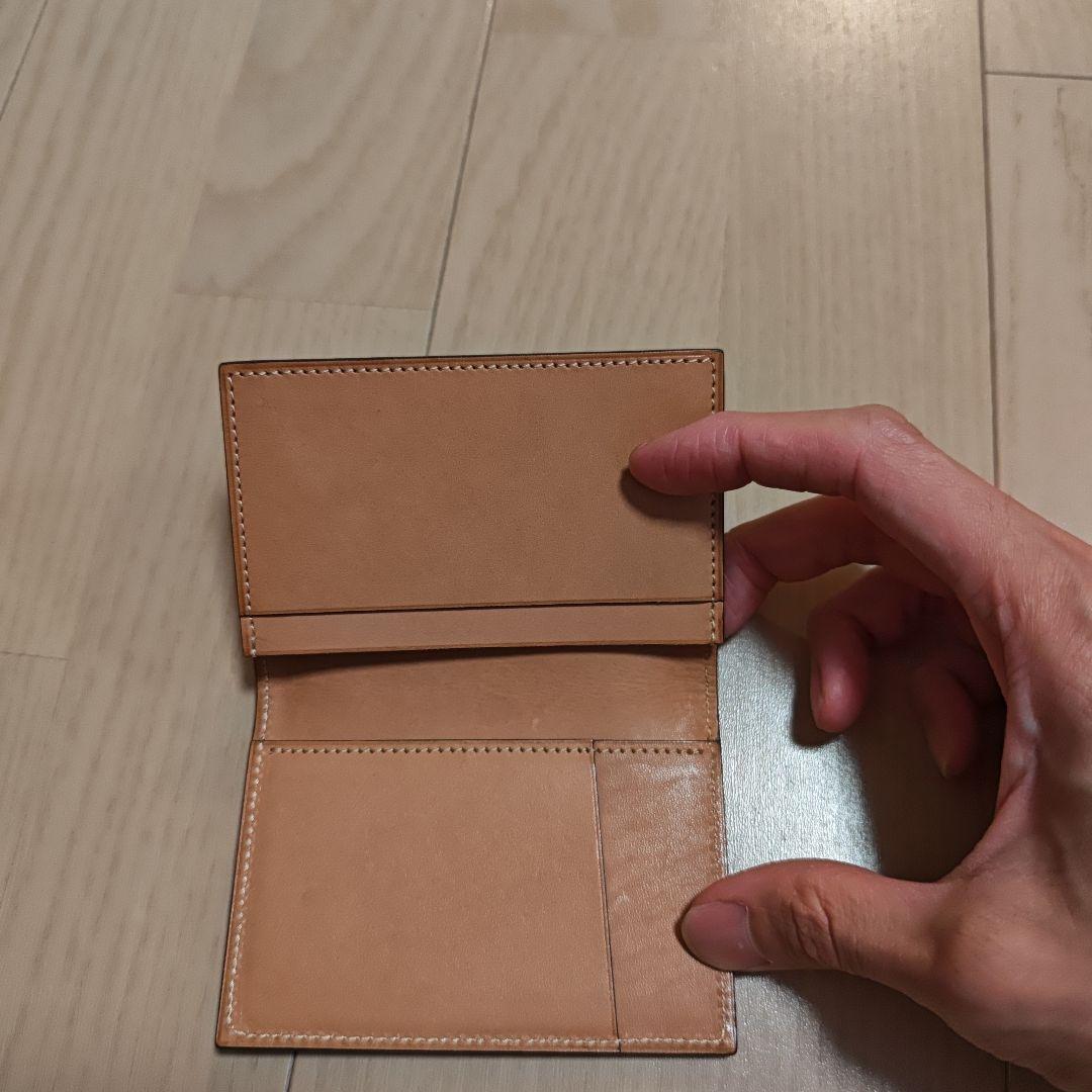 【美品】万双 名刺入れ　コードバン　ボルドー