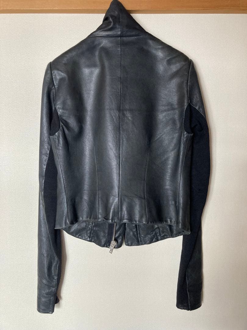 リックオウエンス　ラムレザージャケット