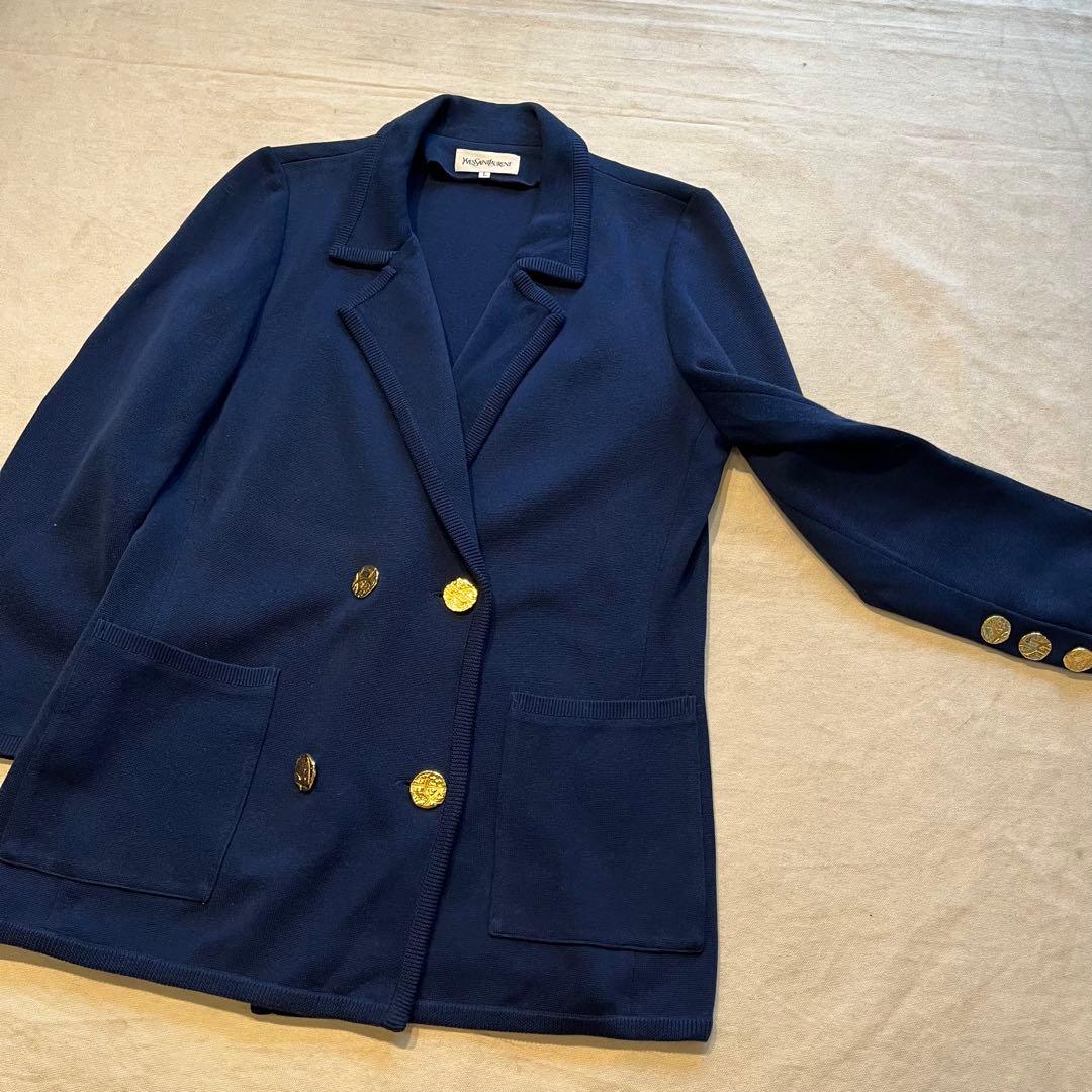 ジャケット・アウター Yves Saint Laurent knit tailored jacket