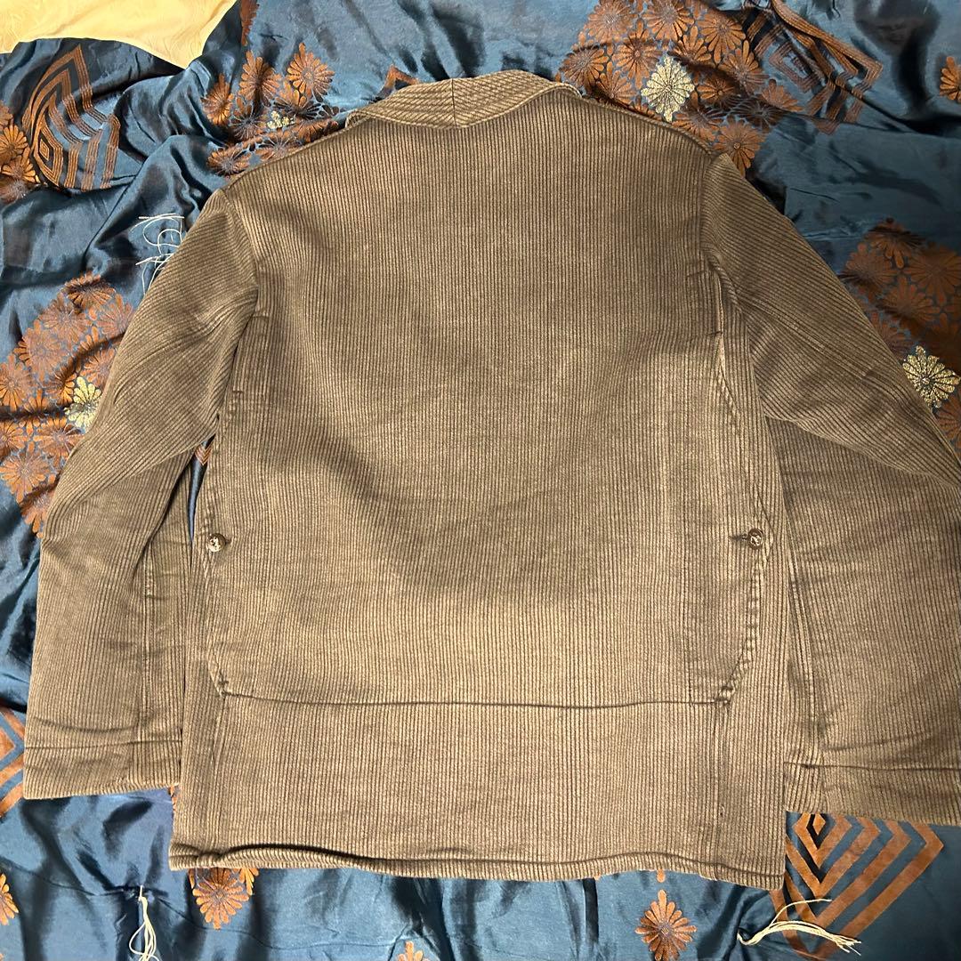 ハンティングジャケット 40s フレンチヴィンテージ コットンピケ グレー