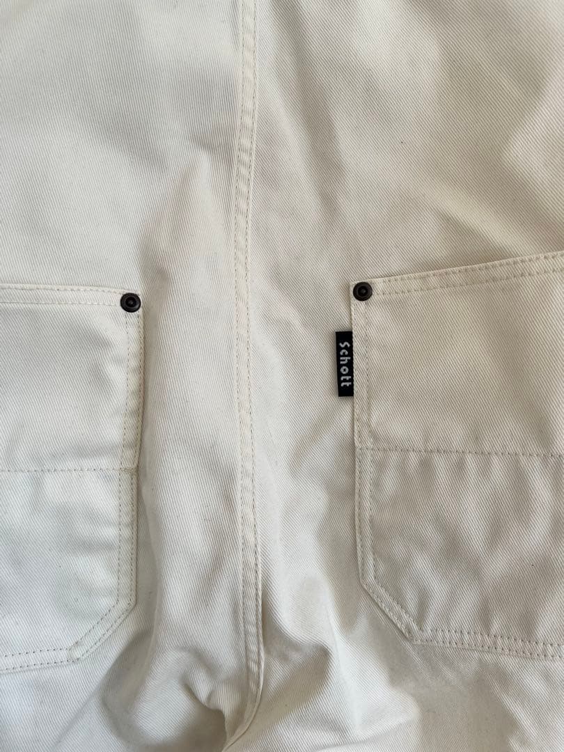 Schott アイボリー オーバーオール