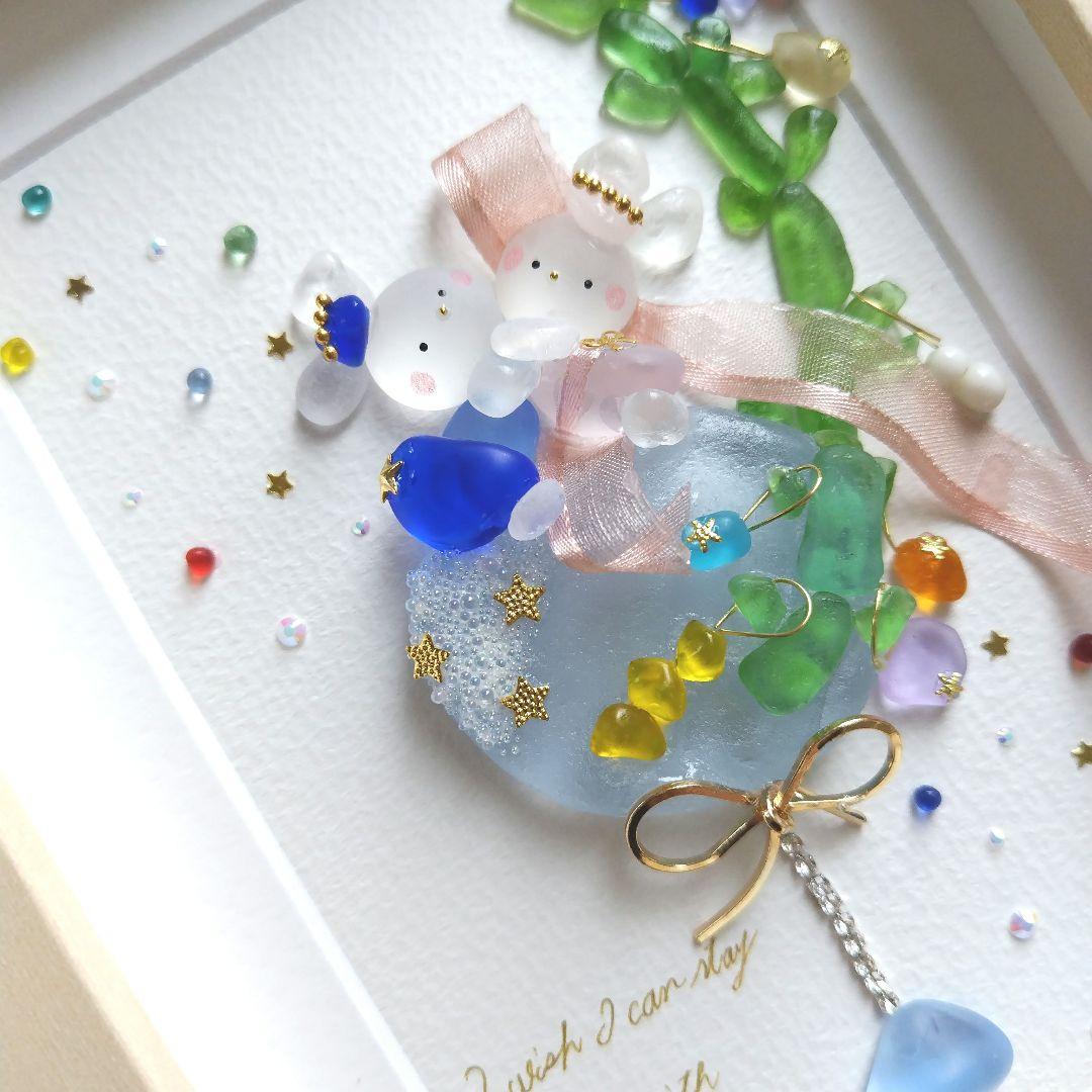 シーグラスアート『 七夕の願い.。.:*☆』他1点