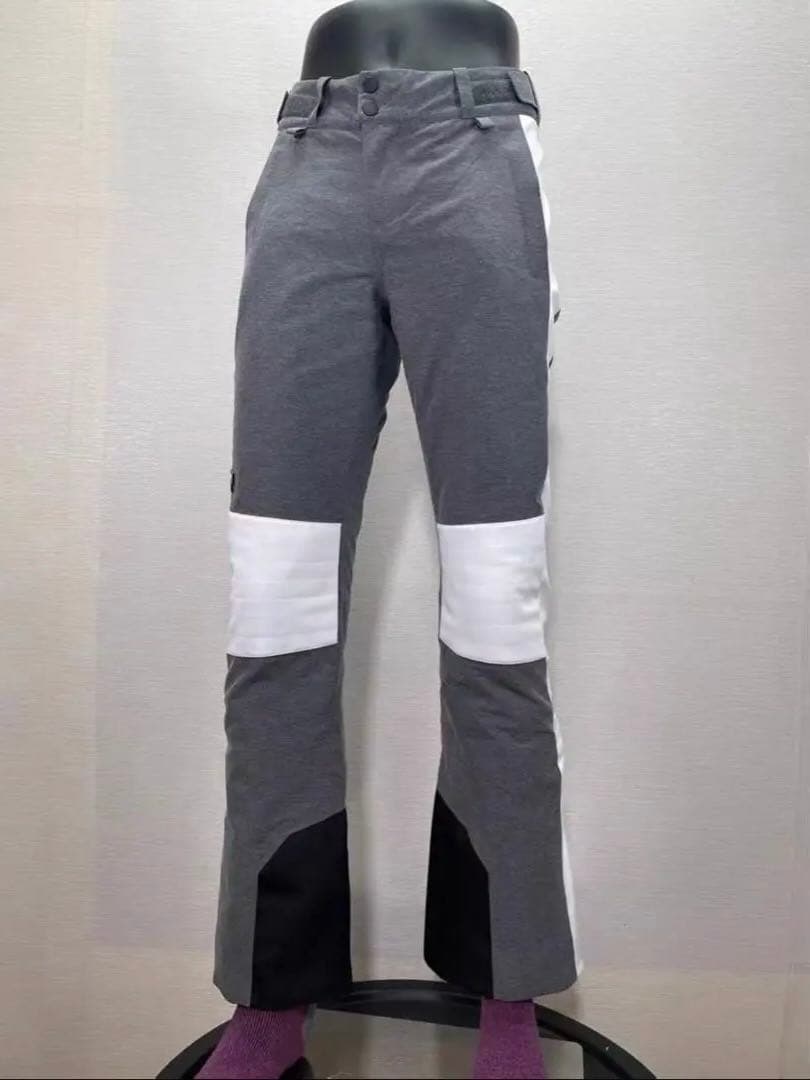 スキーウェア 女性用 グレー/ホワイト/ブラック