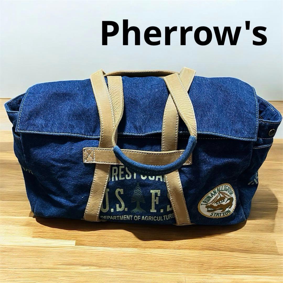 Pherrow's フェローズ デニムバッグ ボストンバッグ