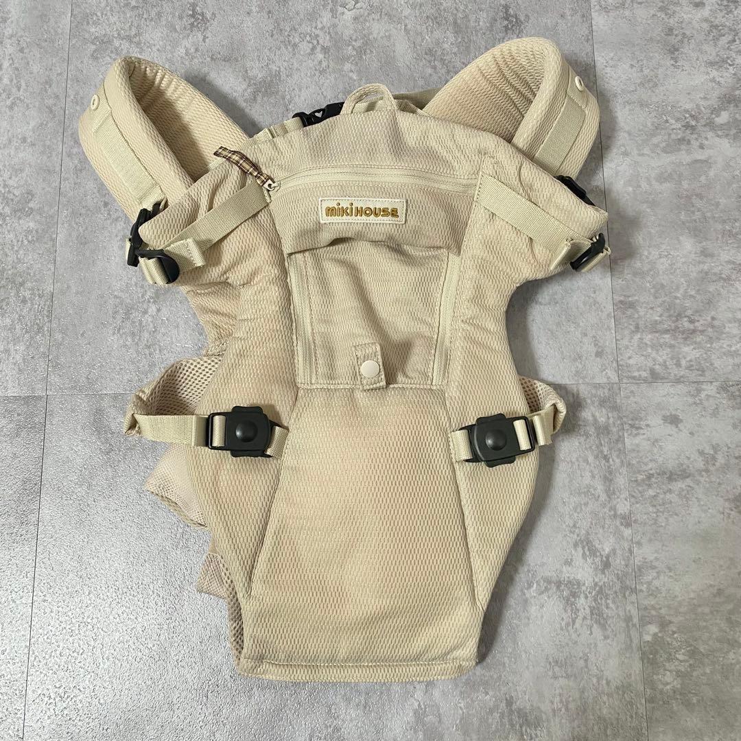 【美品】MiKiHOUSE ミキハウス ファースト ベビー キャリア 抱っこひも