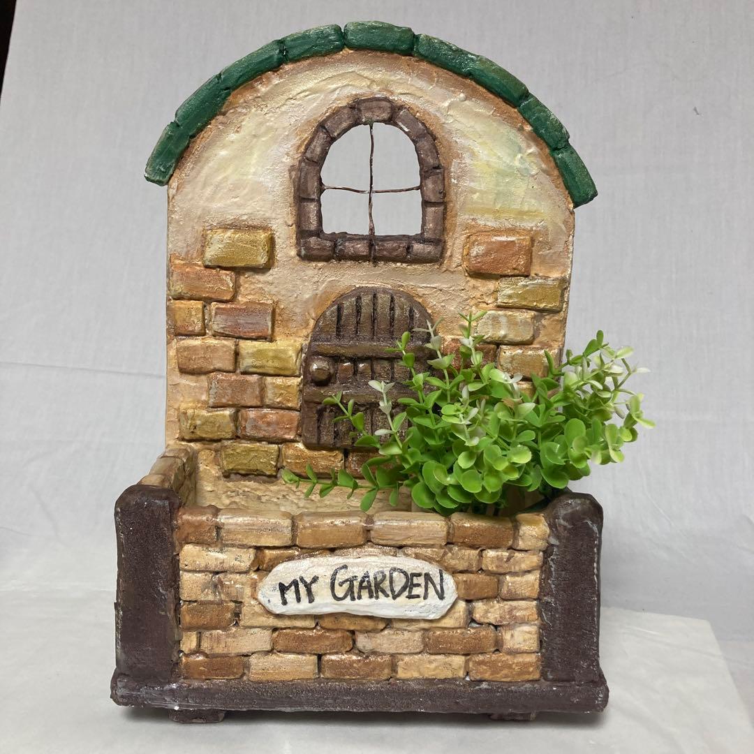 【k.flower】レンガのおうち3点セット