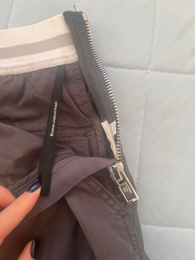 美品alexanderwang グレー カーゴパンツ レディース サイズ2