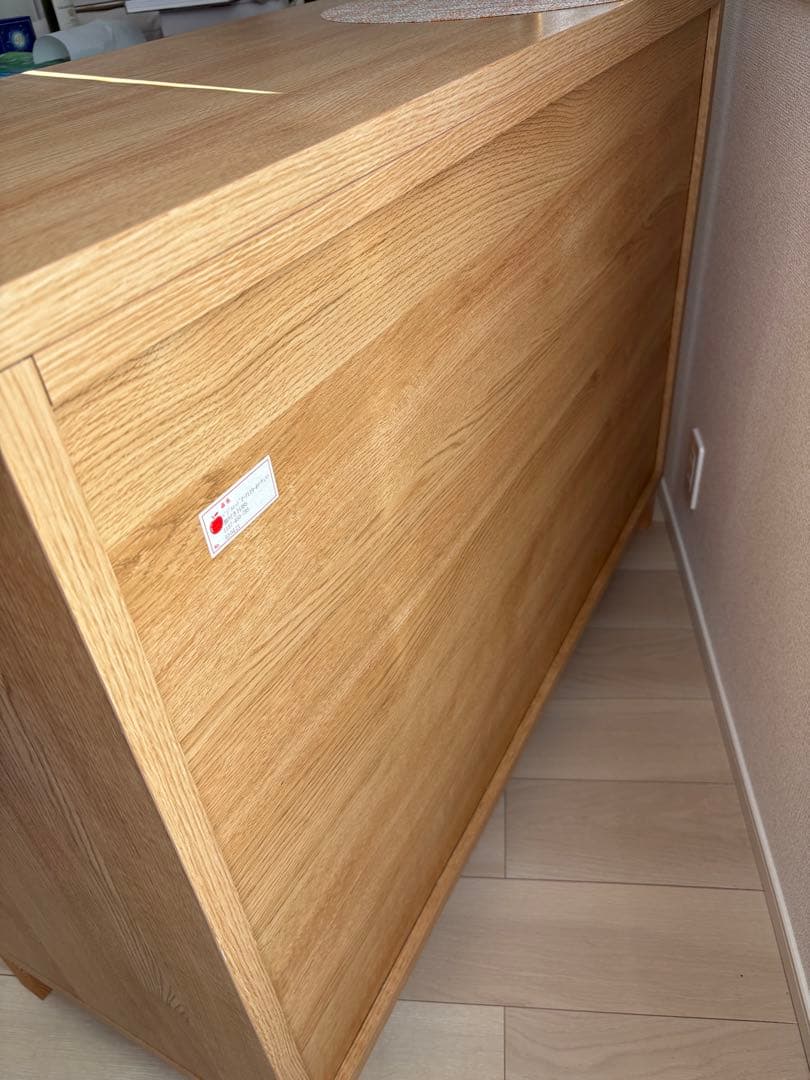 らんまるこ✨大川家具オーク材キャビネット